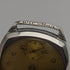 1946 British vintage Russell wristwatch Pure silver case Bellows belt Works well